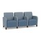 Lesro Siena 3 Seat Tandem Seating, Walnut, RS RainSong Back, MD Titan Seat, RS RainSong Panels SN3103 - alternate 1